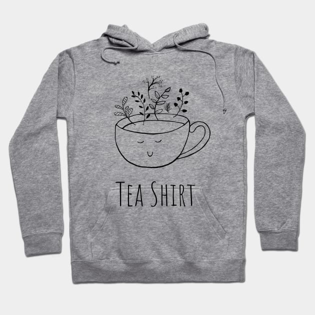 Tea Shirt Hoodie by Sloth Station